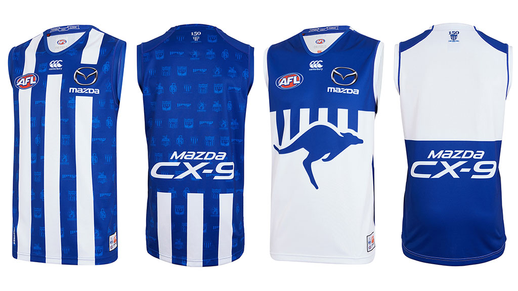 Roosnewjumpers.jpg North Melbourne's home and away jumpers for 2019 - AFL,North Melbourne Kangaroos